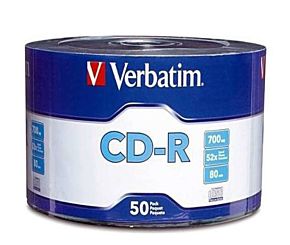 CD VERBATIM R-X 50 UNIDADES 52X 700MB